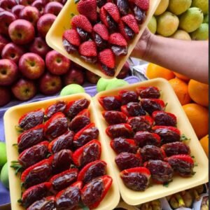 Morango com Tâmara (15 bombons)